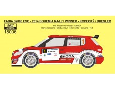 Decal – Fabia S2000 EVO - Bohemia rally 2014 "Retro design" - LIMITED